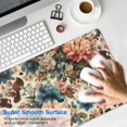 thumbnail image 4 of Long Mouse Pads for Desk,Pioneer Flower Floral Print Pattern Desk Mats on Top Of Desks, Desk Mouse Pad Extra Large with 3mm Non-Slip Base and Stitched Edge for Gaming,Office,Work,Home 31.5"x11.8", 4 of 6