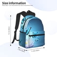 thumbnail image 4 of Gaeub Butterflies And Waterlily In Water School Backpack Waterproof Bookbag for Men Women College High School Bags, 4 of 8