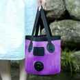 thumbnail image 6 of BadyminCSL Portable Bucket with Handle, Lightweight Folding Water Container 5 Gallon (20L Purple), 6 of 6