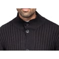 thumbnail image 5 of X RAY JEANS Mens Stand Collar Cardigan, Black, S, 5 of 5