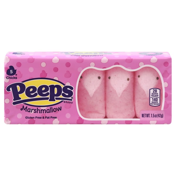 Peeps Marshmallow Chicks, 5 Oz., 5 Count