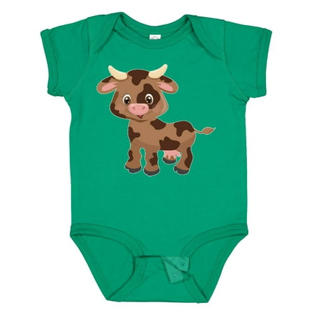 

Inktastic Cute Brown Cow with Brown Spots Gift Baby Boy or Baby Girl Bodysuit