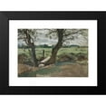 thumbnail image 2 of Edwin Austin Abbey 18x13 Black Modern Framed Museum Art Print Titled - Study of Two Trees and a Field, 2 of 5
