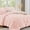 Blush Pink, variant on Queen Comforter Set, 7-Piece Bed in a Bag, Pintuck Bedding Sets for All Season, Includes Comforter, Flat Sheet, Fitted Sheet, Pillowcases and Pillowshams, Blush Pink
