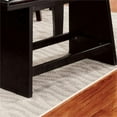 thumbnail image 5 of Pemberly Row Modern Faux Leather Padded Dining Bench in Black, 5 of 5