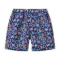thumbnail image 2 of PINQI Beach Short Pants for Kids Boys Girls Summer Leisure Vacation Cute Cartoon Printing Beach Pants Fashion Sports Shorts, 2 of 7