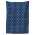 thumbnail image 3 of Ambesonne Anchor Tablecloth Rectangular Table Cover, Nordic Winter Hipster, 60"x84", Blue White, 3 of 4