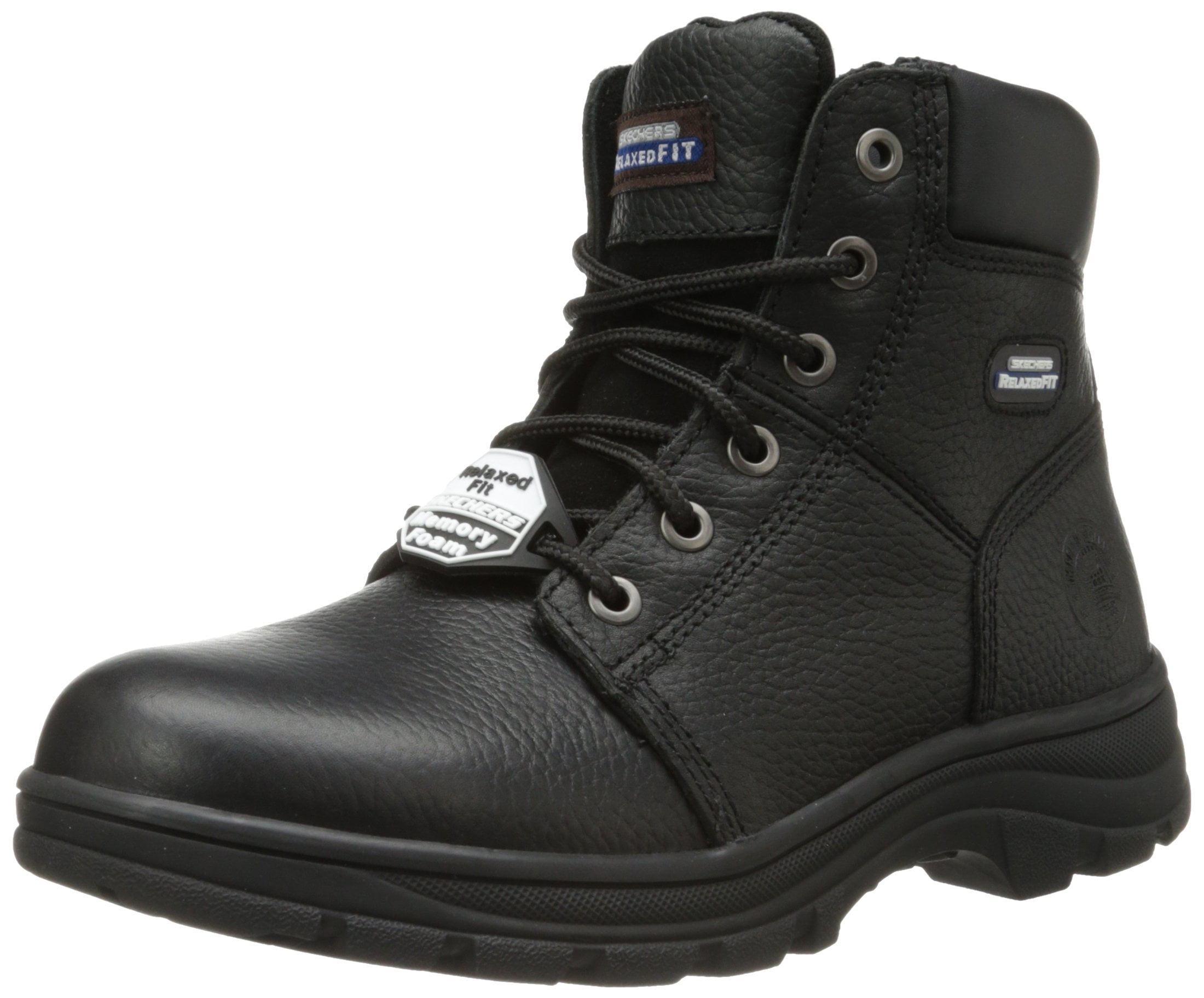 skechers for work men's workshire relaxed fit work steel toe boot