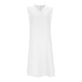 thumbnail image 6 of BUIGTTKLOP Sleeveless Dress for Women Zipper Back Knee Length Dresses V Neck Summer Tank Dress Short Casual Sundresses, 6 of 6