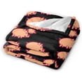 thumbnail image 4 of Pig Blanket for Boys Girls, Cute Pig Themed Design Printed Throw Blankets for Kids Lap, Chair Sofa, Warm Soft Cozy Blanket, 40"x 50", 4 of 6