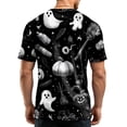 thumbnail image 7 of BRANROY Mens Summer Shirts Halloween Crewneck T-Shirt - Breathable Short Sleeve Mens T-Shirts, Casual Graphic Tees for Men, Shirts for Men Trick or Treat,Black,L, 7 of 7