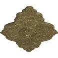 thumbnail image 3 of 67 1/8"W x 48 5/8"H x 1 7/8"P Piedmont Ceiling Medallion (Fits Canopies up to 6 1/2"), Hand-Painted Mississippi Mud Crackle, 3 of 5