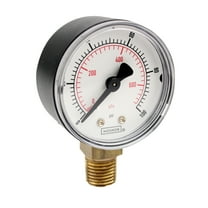 NOSHOK Pressure Gauge, 2" ABS Case, 15 psi/kPa, 1/4 NPT Bottom Conn