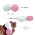 thumbnail image 2 of Estuche para lentes de contacto Erewa, paquete de 12 unidades, kit de almacenamiento, blanco y rosa, 2 of 7