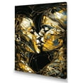 thumbnail image 2 of DESIGN ART Designart "Acrylic Couple Kissing Ii" Abstract Marble Canvas Wall Art 16 in. wide x 32 in. high, 2 of 5