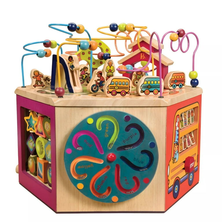 Amazon.com: B. toys - Zany Zoo - Wooden Activity Cube