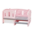 thumbnail image 3 of Cama elevada de plástico para perros, sofá para mascotas de 78,5x48x40cm para perros pequeños y gatos, resistente a mordeduras, para uso en interiores Con Caja Escalera Rosa Yinane Cama para gatos, 3 of 8