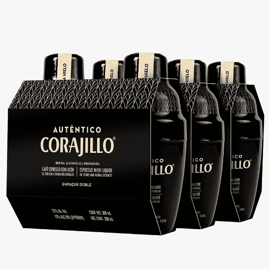 Auténtico Corajillo Caja con 3 DúoPack (Total 6 carajillo 100ml cada uno) Auténtico Corajillo Fórmula Original