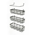 thumbnail image 6 of Keyrank 9-Tier Over the Door Pantry Organizer, Heavy-Duty Metal with 9 Baskets, Hanging Storage and Organization for Kitchen, Spice Rack (5.11x3.54 Width Baskets, Black), 6 of 7