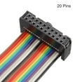 thumbnail image 2 of Unique Bargains IDC Rainbow Wire Flat Ribbon Cable 20P A-type FC/FC Connector 2.54mm Pitch 1m Length, 2 of 5