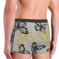 thumbnail image 4 of Kdxio Men's Boxer Briefs with Golden Glitter Butterflies Print - Comfortable and Breathable Underwear for Everyday Wear, 4 of 7