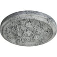 thumbnail image 3 of Ekena Millwork 14 1/2"OD x 2 3/4"P Katheryn Ceiling Medallion (Fits Canopies up to 2 1/8"), Hand-Painted Ultra Pure White Crackle, 3 of 6