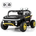 thumbnail image 1 of Costway 24V Ride on Toy for Big Kids 2 Seater Ride on UTV Truck Car with Remote Control Black, 1 of 10