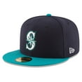 thumbnail image 3 of Men's New Era  Navy Seattle Mariners/Teal 2025 MLB Postseason Side Patch 59FIFTY Fitted Hat, 3 of 4