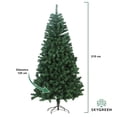 thumbnail image 2 of Árbol de Navidad Pino Artificial 2.10M Frondoso Verde 1000 Ramas Soporte de Metal Skygreen verde 210 cm, 2 of 5