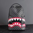 thumbnail image 1 of 3D Print Backpack, Shark Print, (Shark), 1 of 4