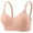 Red, variant on Amidoa Wireless Bras for Women Beige Push-up T-Shirt Solid Breathable Bralette Women's Lingerie 34