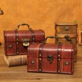 thumbnail image 3 of Storage Box Retro Large Capacity Wood Necklace Trinket Organizer Case for Home, 3 of 8