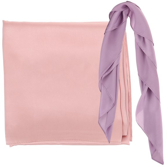 OUNONA 2-Pack Satin Scarves for Women, Versatile Neck and Handbag Wraps, Elegant Decorative Accessories