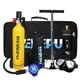 thumbnail image 1 of Irfora Escafandra autónoma Cilindro de aire de 1L, tanque de buceo, cilindro de oxígeno, capacidad de 20 minutos, buceo, oxígeno, dispositivo de respiración subacuática, equipo de snorkel Irfora Escafandra autónoma, 1 of 7