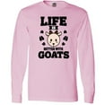 thumbnail image 3 of Inktastic Life is Better with Goats Long Sleeve T-Shirt, 3 of 5