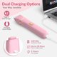 thumbnail image 3 of Recortadora de bikini eléctrica KINGTEE 5 en 1 IPX7 impermeable rosa, 3 of 7