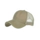 thumbnail image 1 of Gorra de béisbol para hombre - Malla lavada - Sombrero para el sol - Ajustable - Color liso - Talla única - Poliéster, 1 of 3