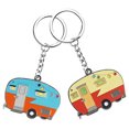 thumbnail image 1 of Happy RV Camper Llavero RV Llavero Parejas Llavero Set Camping Regalos para Hombres Mujeres Adolescente Camper Amante Viajes Remolques Vacaciones Parejas Joyería Regalo Camping Accesorios 2 Pack Rojo Verde, 1 of 4