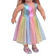 thumbnail image 3 of 2x Trajes De Vestido Sin Mangas De American Doll De 18 '' Girl Doll Fashion Sunnimix Falda de muñecas americanas, 3 of 8