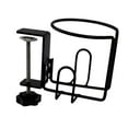 thumbnail image 2 of Soporte para vasos de mesa con clip, organizador de escritorio, fácil instalación, estructura metálica, versátil, antiderrame, ideal para sillas de ja, 2 of 8