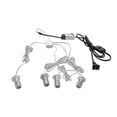 thumbnail image 1 of FSLiving 1W LED Mini Spotlight 360°Rotated Plug in Button Cable Silver Lampbody Cool White Light(6000K) for Accent Lighting Cartoon Jewelry Showcase Cabinet Lego Model - 1 Set with 4 Spotlights, 1 of 5