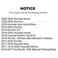 thumbnail image 2 of CMX Rear Ceramic Disc Brake Pads CMX-D1812 for Car Hyundai Elantra Kia Venue Rio Soul Ioniq Rondo Niro Accent, 2 of 9