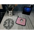 thumbnail image 4 of Carolines Treasures CK4244PTHD Black Parti Cocker Spaniel Pink Flowers Pair of Pot Holders 7.5HX7.5W multicolor, 4 of 4