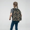 thumbnail image 5 of Naloa Vegetable Quiche Print Lightweight DayBackpack Suitable for school, work, shopping, travel, etc., 5 of 5