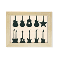 thumbnail image 1 of Musica de sonidos de guitarra electrica de vitalidad Escritorio de madera Arte Pintura 6x8 pulgadas marco de foto foto, 1 of 4