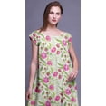 thumbnail image 2 of Bimba Printed Womens Nightgown LadiesÂ&nbsp;NightwearÂ&nbsp;Nursing Dress Rayon Sleepwear, 2 of 4