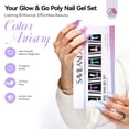thumbnail image 3 of SAVILAND Hema-Free Poly Gel Nail Kit: 6 Colors 28-Day Lasting Poly Gel, Fine Shimmer Pink Blue Purple Poly Extension Gel Nail Kit, Nourishing Nail Extension Enhancement, 3 of 7