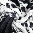 thumbnail image 2 of Marina Decoration Reversible 8 LB Oversized Heavy Woven Fluffy Plush Soft Warm Korean Style Mink 2 Ply Rich Printed Animal Flannel Fleece Throw Raschel Blanket, 78 x 86 Inch Leopard Lion Pattern, 2 of 8
