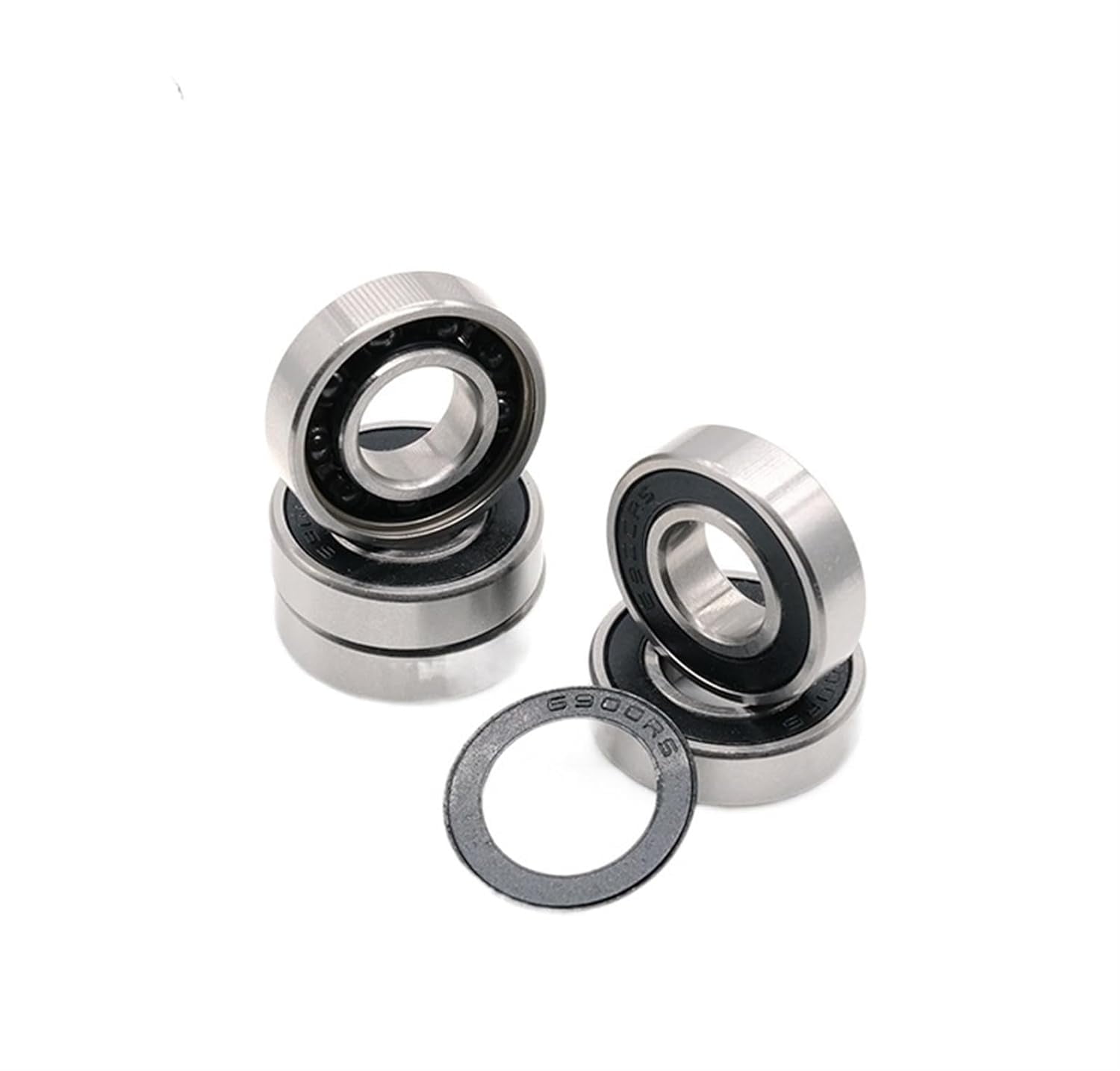 Bimetal Seal Shield Micro deep Groove Bearing 1pcs 6900-2RS 10x22x6mm ABEC-7 Hybrid Ceramic Ball Bearings