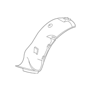 mercedes-benz 280 fender liner